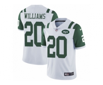 Men's Nike New York Jets #20 Marcus Williams Vapor Untouchable Limited White NFL Jersey