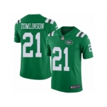 Men's Nike New York Jets #21 LaDainian Tomlinson Limited Green Rush NFL Jersey