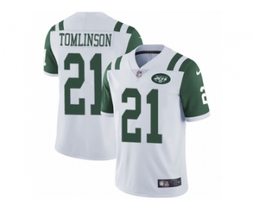 Men's Nike New York Jets #21 LaDainian Tomlinson Vapor Untouchable Limited White NFL Jersey