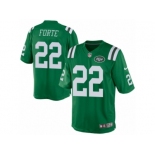 Men's Nike New York Jets #22 Matt Forte Limited Green Rush NFL Jersey