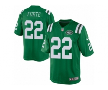 Men's Nike New York Jets #22 Matt Forte Limited Green Rush NFL Jersey