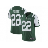 Men's Nike New York Jets #22 Matt Forte Vapor Untouchable Limited Green Team Color NFL Jersey