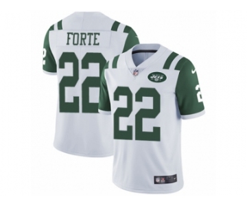 Men's Nike New York Jets #22 Matt Forte Vapor Untouchable Limited White NFL Jersey