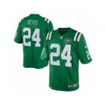 Men's Nike New York Jets #24 Darrelle Revis Limited Green Rush NFL Jersey