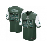 Men's Nike New York Jets #24 Darrelle Revis Limited Green Strobe NFL Jersey