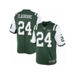 Men's Nike New York Jets #24 Morris Claiborne Limited Green Team Color NFL Jersey