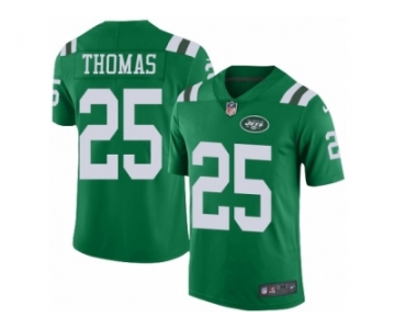 Men's Nike New York Jets #25 Shamarko Thomas Limited Green Rush NFL Jersey