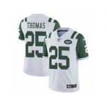 Men's Nike New York Jets #25 Shamarko Thomas White Vapor Untouchable Limited Player NFL Jersey