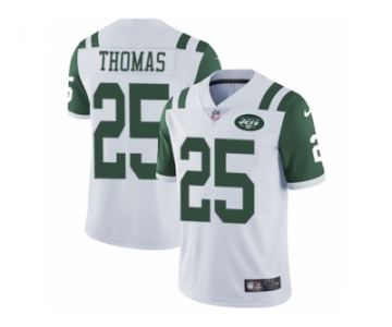 Men's Nike New York Jets #25 Shamarko Thomas White Vapor Untouchable Limited Player NFL Jersey