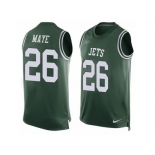 Men's Nike New York Jets #26 Marcus Maye Limited Green Player Name & Number Tank Top NFL Jersey