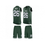 Men's Nike New York Jets #26 Marcus Maye Limited Green Tank Top Suit NFL Jersey