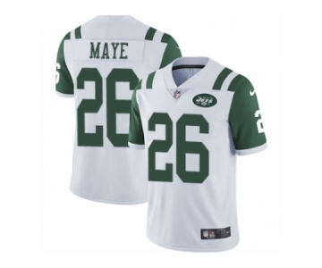 Men's Nike New York Jets #26 Marcus Maye Vapor Untouchable Limited White NFL Jersey