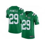 Men's Nike New York Jets #29 Bilal Powell Limited Green Rush NFL Jersey