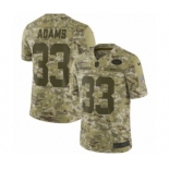 Men's Nike New York Jets #33 Jamal Adams Limited Camo 2018 Salute to Service NFL Jersey