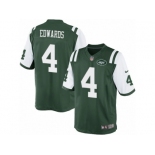 Men's Nike New York Jets #4 Lac Edwards Limited Green Team Color NFL Jersey