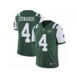 Men's Nike New York Jets #4 Lac Edwards Vapor Untouchable Limited Green Team Color NFL Jersey