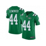 Men's Nike New York Jets #44 Corey Lemonier Limited Green Rush NFL Jersey