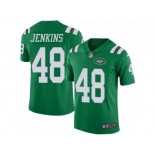 Men's Nike New York Jets #48 Jordan Jenkins Limited Green Rush NFL Jersey