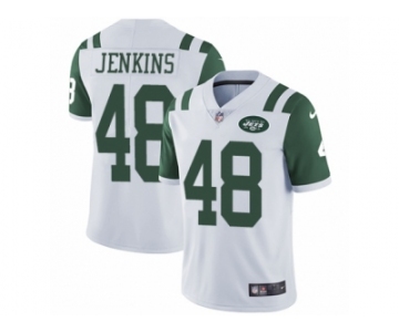 Men's Nike New York Jets #48 Jordan Jenkins Vapor Untouchable Limited White NFL Jersey