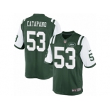 Men's Nike New York Jets #53 Mike Catapano Limited Green Team Color NFL Jersey