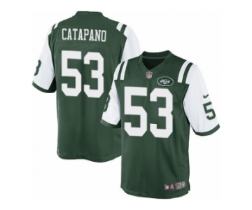 Men's Nike New York Jets #53 Mike Catapano Limited Green Team Color NFL Jersey