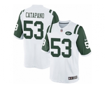 Men's Nike New York Jets #53 Mike Catapano Limited White NFL Jersey