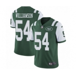 Men's Nike New York Jets #54 Avery Williamson Green Team Color Vapor Untouchable Limited Player NFL Jersey