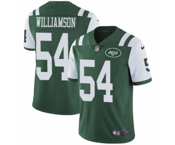 Men's Nike New York Jets #54 Avery Williamson Green Team Color Vapor Untouchable Limited Player NFL Jersey