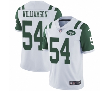 Men's Nike New York Jets #54 Avery Williamson White Vapor Untouchable Limited Player NFL Jersey