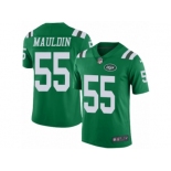 Men's Nike New York Jets #55 Lorenzo Mauldin Limited Green Rush NFL Jersey