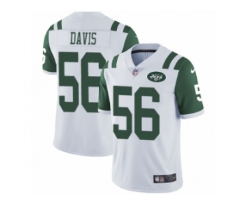 Men's Nike New York Jets #56 DeMario Davis White Vapor Untouchable Limited Player NFL Jersey