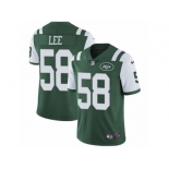 Men's Nike New York Jets #58 Darron Lee Green Team Color Vapor Untouchable Limited Player NFL Jersey