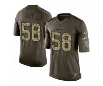 Men's Nike New York Jets #58 Darron Lee Limited Green Salute to Service NFL Jersey