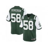 Men's Nike New York Jets #58 Erin Henderson Limited Green Team Color NFL Jersey