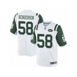 Men's Nike New York Jets #58 Erin Henderson Limited White NFL Jersey