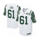 Men's Nike New York Jets #61 Spencer Long Game White NFL Jersey