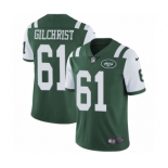 Men's Nike New York Jets #61 Spencer Long Green Team Color Vapor Untouchable Limited Player NFL Jersey