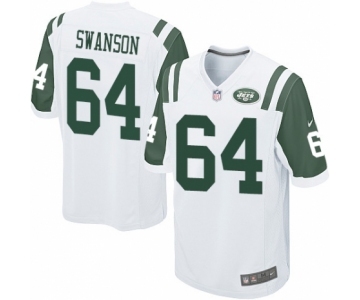 Men's Nike New York Jets #64 Travis Swanson Game White NFL Jersey