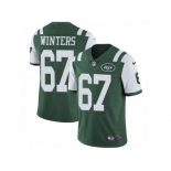 Men's Nike New York Jets #67 Brian Winters Vapor Untouchable Limited Green Team Color NFL Jersey