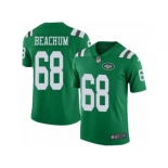 Men's Nike New York Jets #68 Kelvin Beachum Limited Green Rush NFL Jersey