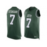 Men's Nike New York Jets #7 Chandler Catanzaro Limited Green Player Name & Number Tank Top NFL Jersey