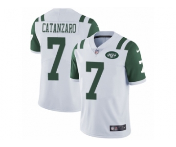 Men's Nike New York Jets #7 Chandler Catanzaro Vapor Untouchable Limited White NFL Jersey