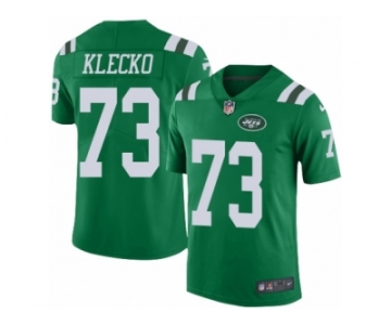 Men's Nike New York Jets #73 Joe Klecko Limited Green Rush NFL Jersey