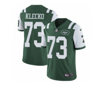 Men's Nike New York Jets #73 Joe Klecko Vapor Untouchable Limited Green Team Color NFL Jersey