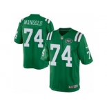 Men's Nike New York Jets #74 Nick Mangold Limited Green Rush NFL Jersey