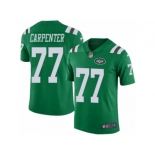 Men's Nike New York Jets #77 James Carpenter Limited Green Rush NFL Jersey