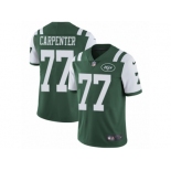 Men's Nike New York Jets #77 James Carpenter Vapor Untouchable Limited Green Team Color NFL Jersey