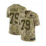 Men's Nike New York Jets #79 Brent Qvale Limited Camo 2018 Salute to Service NFL Jersey