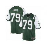 Men's Nike New York Jets #79 Brent Qvale Limited Green Team Color NFL Jersey