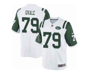 Men's Nike New York Jets #79 Brent Qvale Limited White NFL Jersey